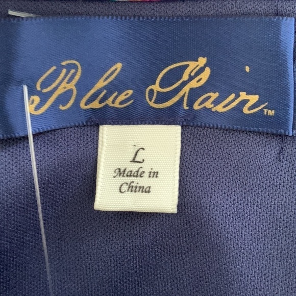 NWT Blue Rain Blue & Pink Dress Size L - Picture 5 of 12
